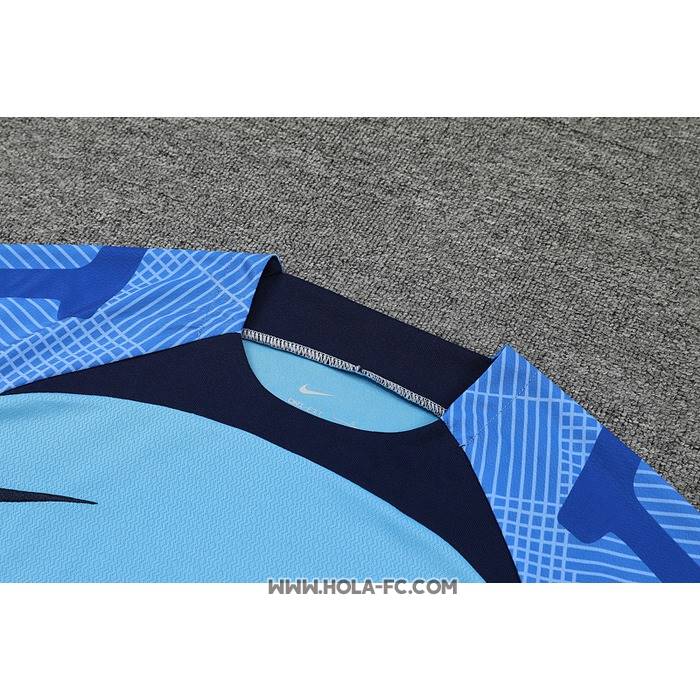 Chandal del Barcelona 2022-2023 Manga Corta Azul - Pantalon Corto